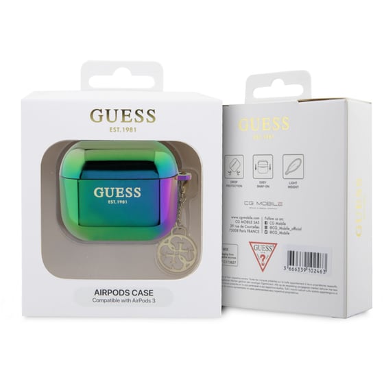 Θήκη Guess για Apple AirPods 3rd Gen 4G Charm GUA3HPLIGEK - Πράσινο image 2