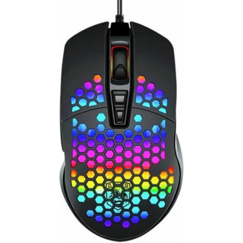 ANDOWL Gaming Ενσύρματο Ποντίκι Andowl QM1 RGB 6400 dpi - Μαύρο