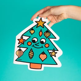 Σημειωματάριο OMY Χριστουγεννιάτικο Δέντρο και Αυτοκόλλητα - (ΟΜΥ-CΑΗ11)