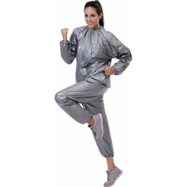 Φόρμα Αδυνατίσματος - Σάουνα Εφίδρωσης Tl-5010 Unisex 2XLarge - Ασημί
