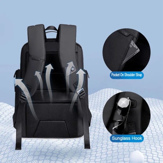 Τσάντα Laptop Arctic Hunter B00554 15.6" Αδιάβροχη - Γκρι image 8