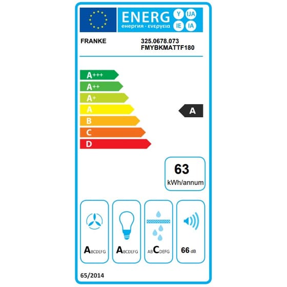 FRANKE Mythos T-Shelf FMY BK MATT F180 180 cm Μαύρο Απορροφητήρας Νησίδα image 4