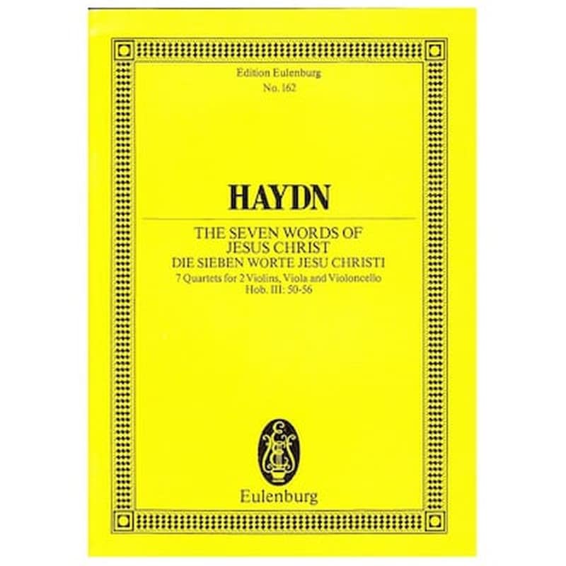 EDITIONS EULENBURG Βιβλίο Editions Eulenburg Haydn - The Seven Words Of Jesus Christ [pocket Score]
