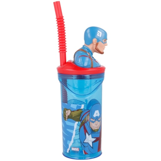 Ποτήρι Avengers Captain America 3D 360 ml - Πολύχρωμο image 1