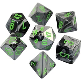 Chessex Gemini - Black-grey/Green CHESSEX