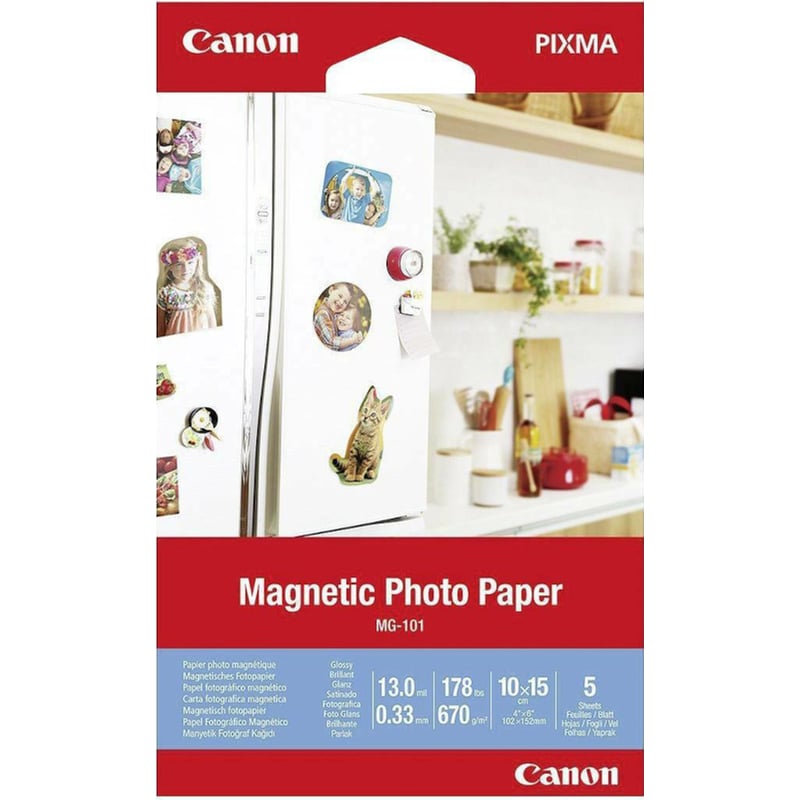 Canon Φωτογραφικό Χαρτί Magnetic A6 670 gr/m² για Inkjet Εκτυπωτές 5 φύλλα