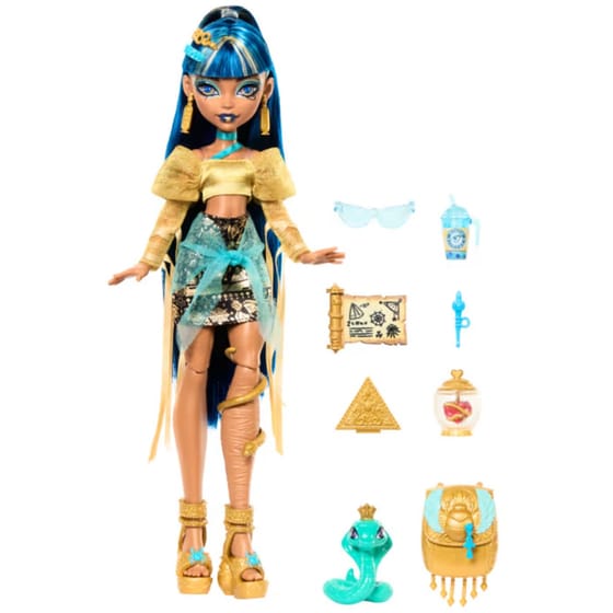 Κούκλα Mattel Monster High Κλειώ Κούκλα Με Φίδι Και Αξεσουάρ image 1