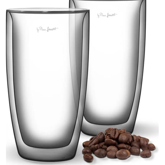 Σετ Γυάλινα Ποτήρια Ειδικά για Latte LAMART VASO LT9011 380ml 2τμχ image 1