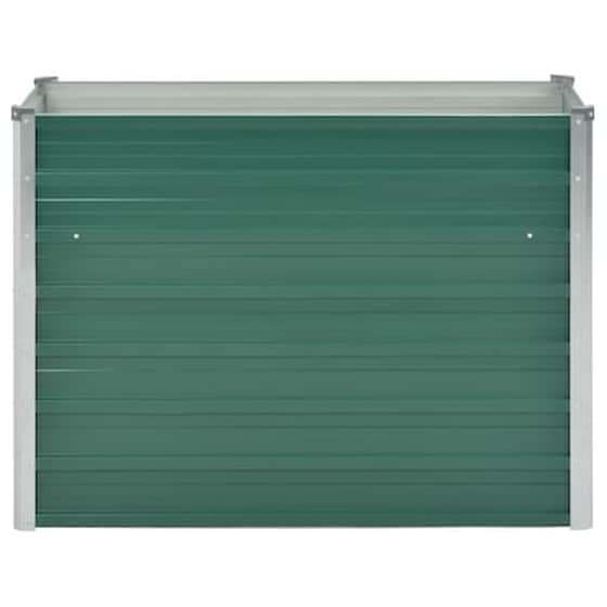 Vidaxl Ζαρντινιέρα Υπερυψωμένη Πράσινη 100x40x77 Εκ. Γαλβαν. Χάλυβας image 4