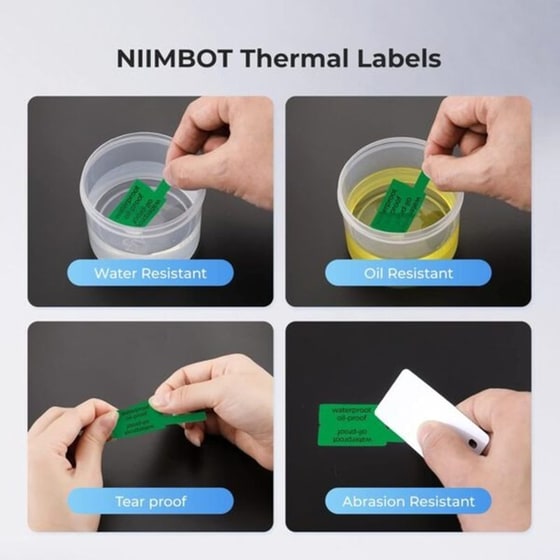 Κασέτα Ετικετογράφου NIIMBOT 25x38mm 100 Ετικέτες - Πράσινο image 2