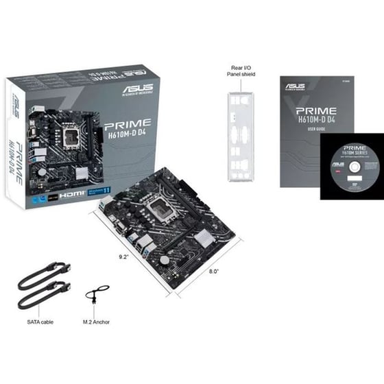 Asus Prime H610M-D D4 Intel H610 Micro ATX με Socket Intel 1700 image 5