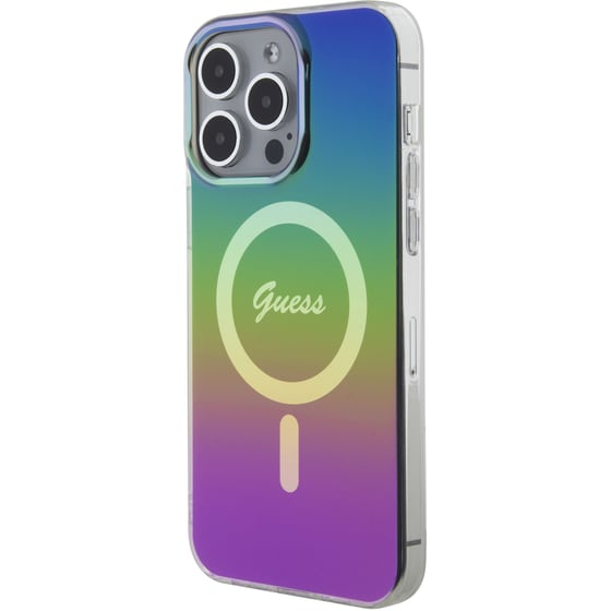 Θήκη Apple iPhone 15 Pro Max - Guess Iridescent Magsafe Case - Rainbow Black image 5