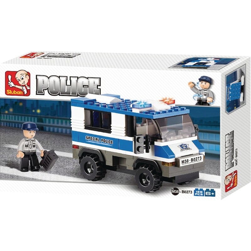 Sluban Τουβλάκια Police, Prisoner Trasporterer M38-b0273, 126τμχ