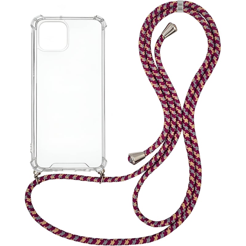 Θήκη Apple iPhone 13 Mini - Sonique Armor Clear - Rainbow Μπορντό