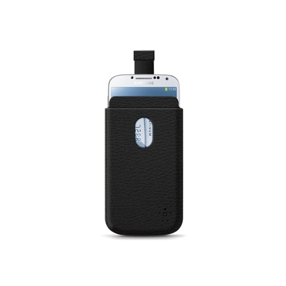 ΘΗΚΗ ΚΙΝ BELKIN LEATHER GALAXY S4 BLK image 0