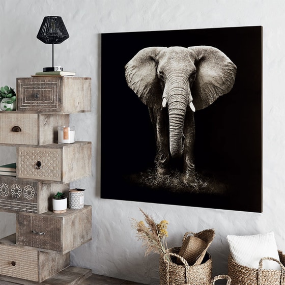 Μοντέρνος Πίνακας Spitishop Ελέφαντας 100x100 cm image 0
