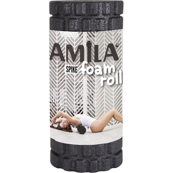 Foam Roller Amila Spike 96818 από EPP 14x32 cm - Μαύρο image 2