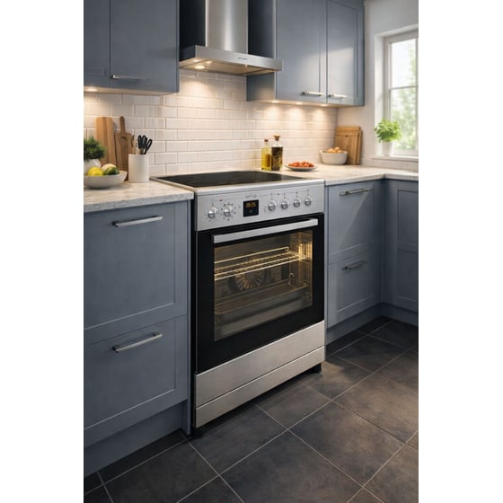 OMNYS EC6809DPIN 80 Lt Inox Ηλεκτρική Κουζίνα Κεραμική image 2