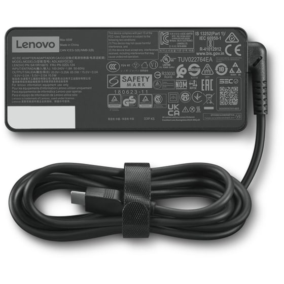 Φορτιστής Laptop Lenovo GX20P92529 USB-C 65W - Black image 2