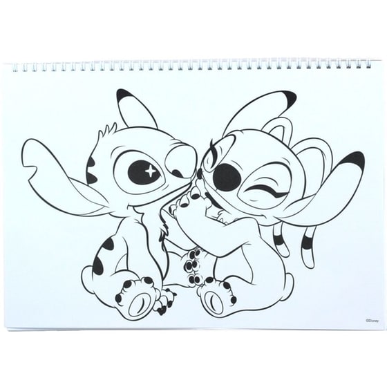 Μπλοκ Ζωγραφικής Gim A4 40Φ Stitch Gen-Z image 4