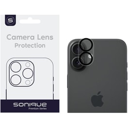 Προστατευτικό καμερώνAppleiPhone 16/ 16 Plus - Sonique Camera Protection Lens Full Cover - Black