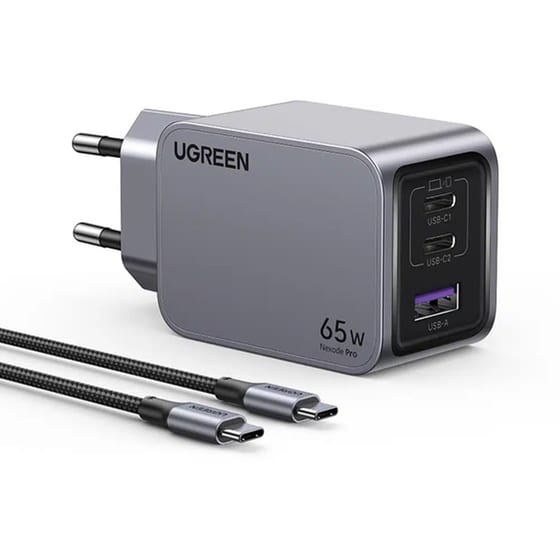 Σετ Φόρτισης UGreen Nexode Pro X755 USB-C/USB-A 65W - Gray image 1