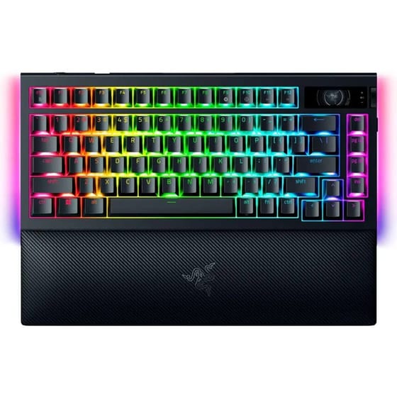 Razer V4 75% Pro Gaming Μηχανικό Ενσύρματο/Ασύρματο Bluetooth Πληκτρολόγιο με Hot-swappable διακόπτες  και RGB φωτισμό Μαύρο (US) image 1