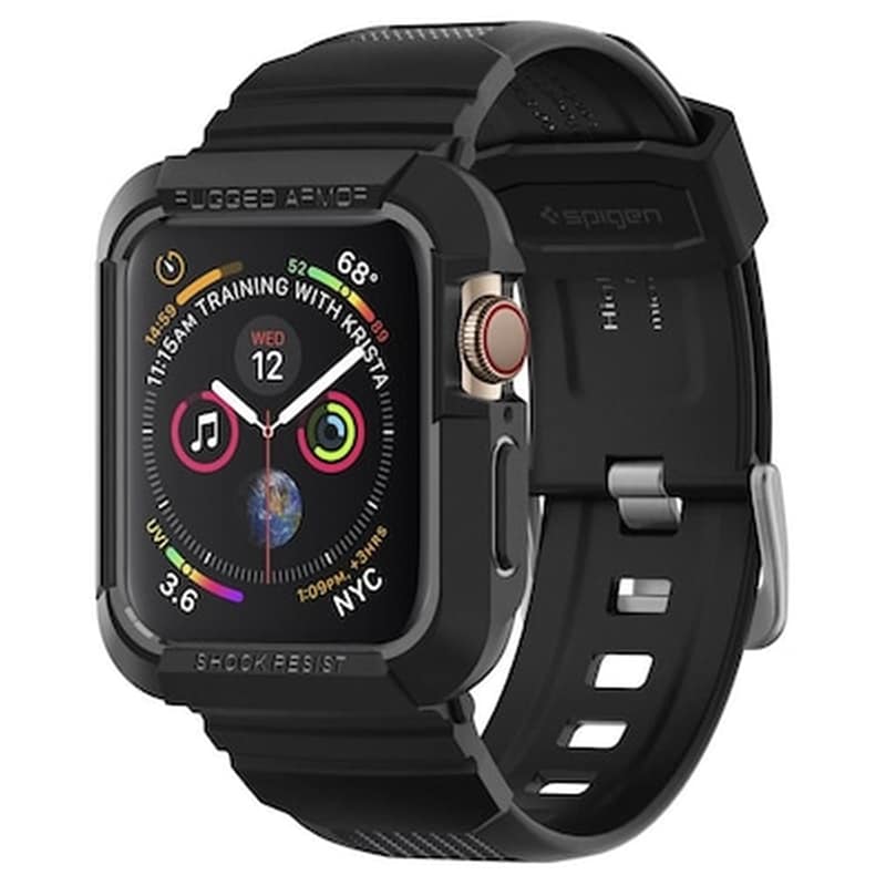 SPIGEN Θήκη Spigen Rugged Armor Pro για Apple Watch 44mm - Μαύρο