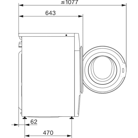 MIELE WSA123 WCS Active 8 kg 1.400 Στροφές Λευκό Πλυντήριο Ρούχων image 8