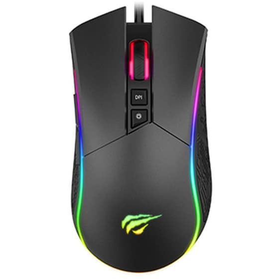 Gaming Ενσύρματο Ποντίκι Havit MS1001 RGB 4800 DPI - Μαύρο image 0