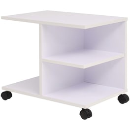 Ραφιέρα με Ροδάκια VidaXL από Ξύλο 50x35x42 cm - Λευκό