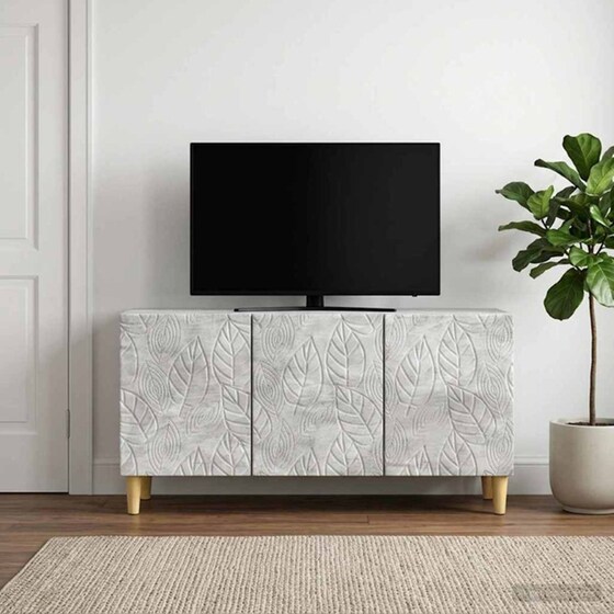 Έπιπλο Τηλεόρασης VidaXL 99x34.5x50 cm - Γκρι Σκυροδέματος image 1