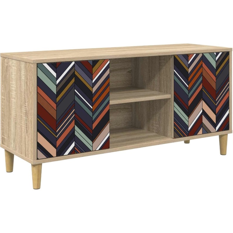 Έπιπλο Τηλεόρασης VidaXL OMMEN 102 x 33 x 50 cm - Sonoma Δρυς