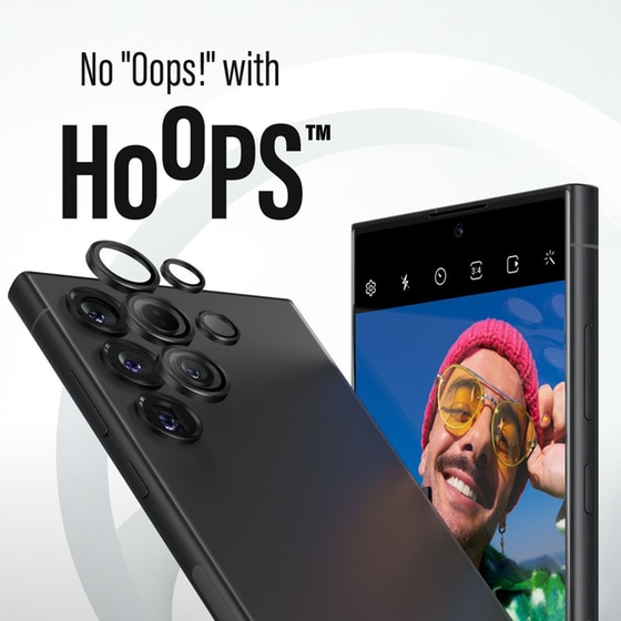 Προστατευτικό καμερών Samsung Galaxy S24 Ultra - Panzerglass Hoops Black Anti-Scratch image 4