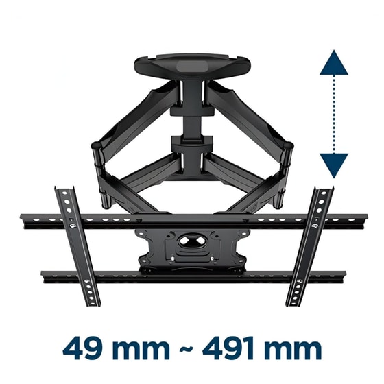 Βάση Τηλεόρασης Επιτοίχια Gembird WM-75ST-01 32" -75" έως 45 kg image 2