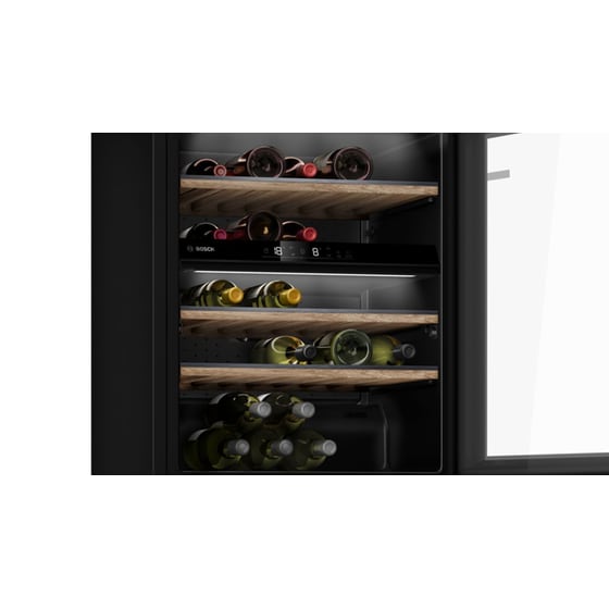 BOSCH KWK16ABGB για 44 Μπουκάλια με LED φωτισμό Μαύρο Συντηρητής Κρασιών image 2