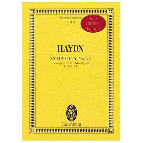 Βιβλίο Για Σύνολα Editions Eulenburg Haydn - Symphony Nr.99 In Eb Major [pocket Score] image 0