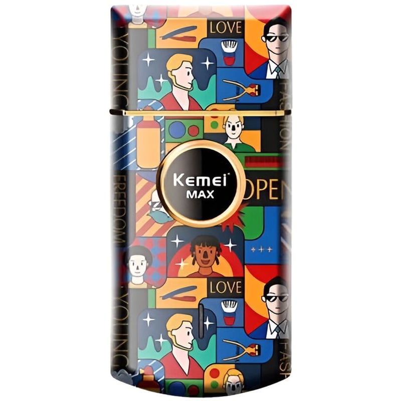 Επαναφορτιζόμενη Ξυριστική Μηχανή Kemei Shaver Fashion KM-RS7098 - Πολύχρωμο