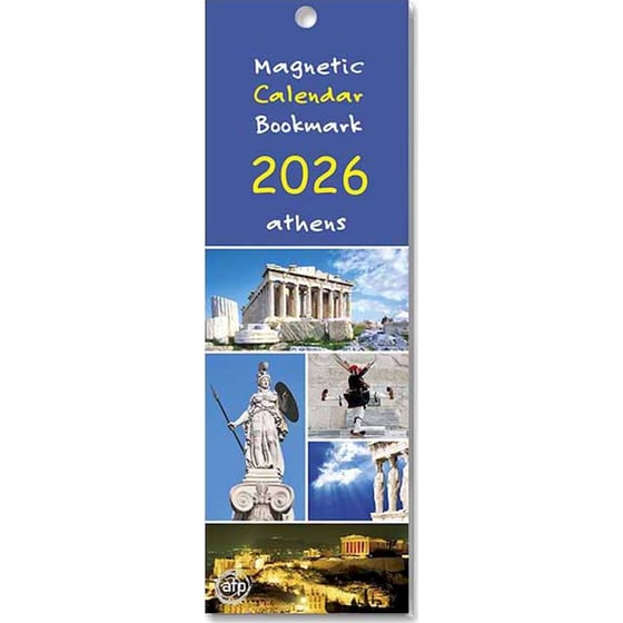 Σελιδοδείκτης/ Ημερολόγιο Μηνιαίο 2026 Μαγνητικό Αθήνα image 0