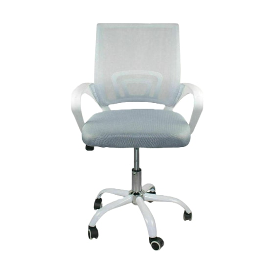 Εργονομική Καρέκλα Γραφείου Woodwell BF2101 - SC Υφασμάτινη - Λευκή/Γκρι image 1