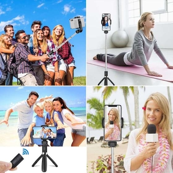 Selfie Stick Tripod Black Tech-protect L01s Wireless Tech-protect 0795787711484 image 3