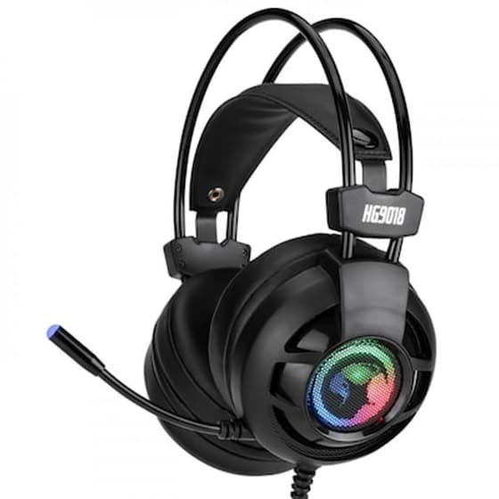 Marvo HG9018 Gaming Ενσύρματα Ακουστικά USB με RGB Φωτισμό - Μαύρα image 1