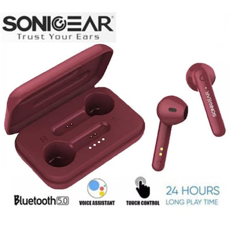 SONIC GEARS Ακουστικά Bluetooth Sonic Gear 3+ - Red