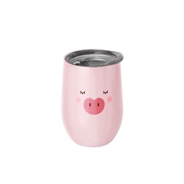 Κούπα BIOLOCO Piggy 420 ml Ροζ