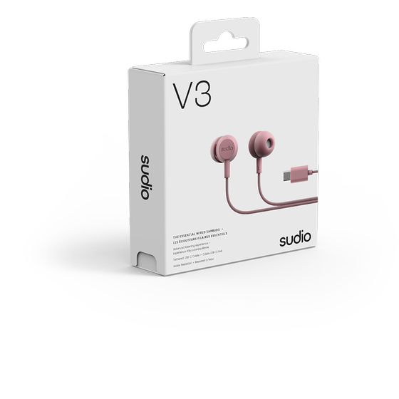 Ακουστικά Handsfree Streetz Sudio V3 USB-C - Pink image 2