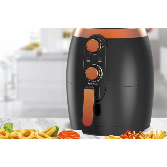 TURBOTRONIC TT-AF10M με Αποσπώμενο Κάδο 1200 W 3.5 L Μαύρο Φριτέζα Αέρος image 6