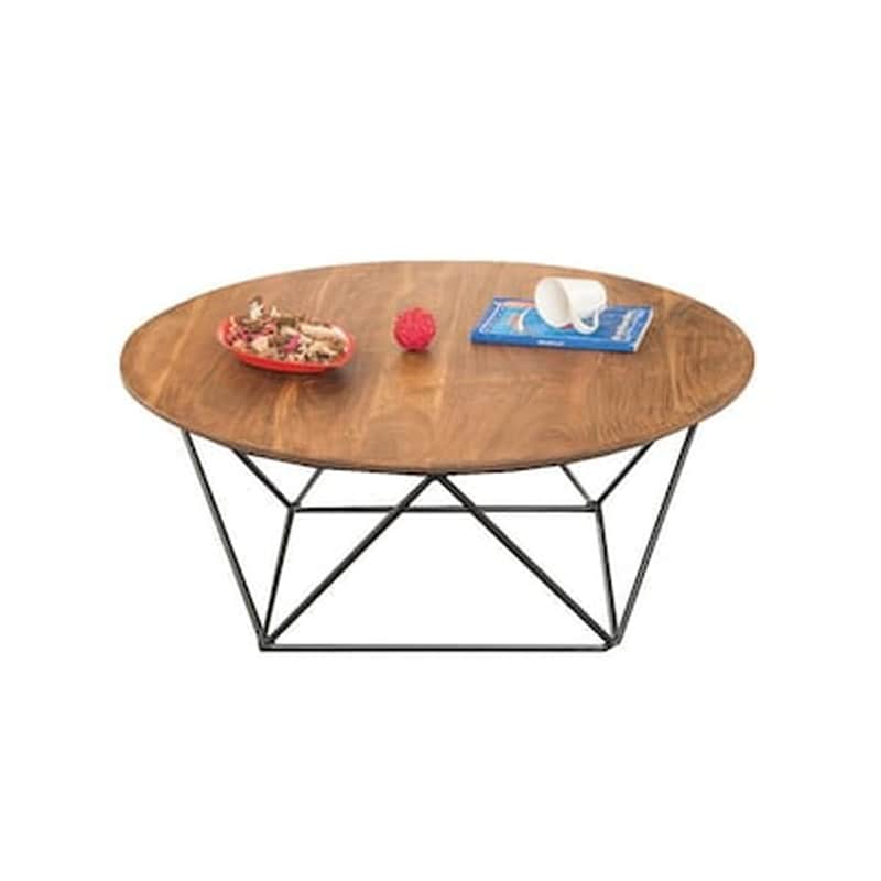 WOODWELL Τραπεζάκι Σαλονιού Woodwell από Ξύλο Ακακίας C36997 90x36cm - Καφέ