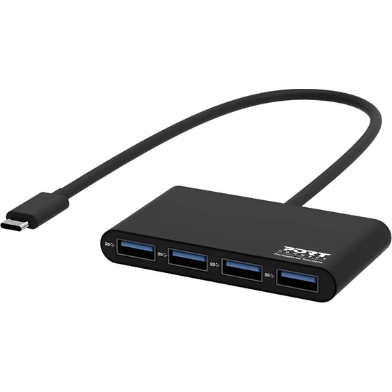 Port Designs 900123 USB Hub 4-Port USB 3.0 συμβατό με USB-C image 0
