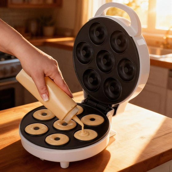 Μηχανή Ντόνατς ADLER AD 3075 1500 W Λευκό image 13