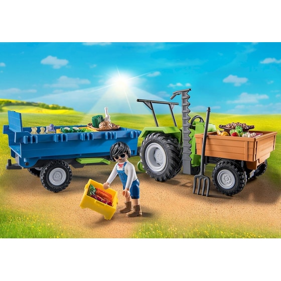PLAYMOBIL® Country Αγροτικό τρακτέρ με καρότσα (71249) image 2